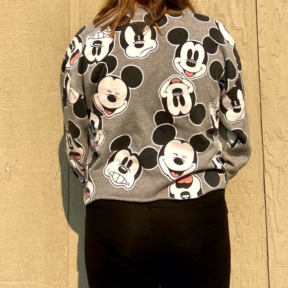 Mickey Mouse cropped sweatshirt - Picture 3 of 5